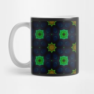 Green Blue Purple Peacock Feather Colors Pattern 15 Mug